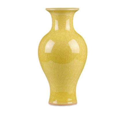 Compatible porzellan Jahrriesnge  for yellow ice cube cracked gourd vase cna0733 