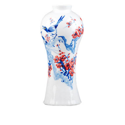 Compatible porzellan Jahrriesnge  for outline in gold red egg vase cna0754 