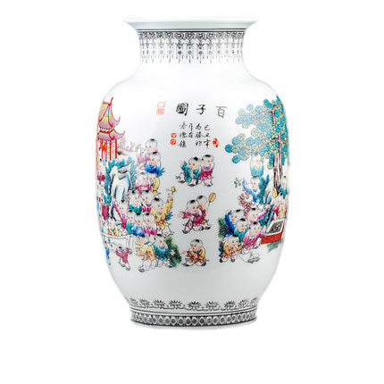 Compatible porzellan Jahrriesnge  for pastel one hundred children figure vase cna0785 