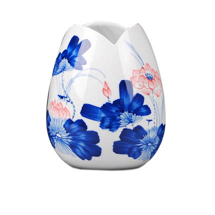 Compatible porzellan Jahrriesnge  for red lotus in glaze vase cna0941 