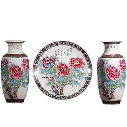 Compatible porzellan Jahrriesnge  for peony vase set 3pcs cna1047 