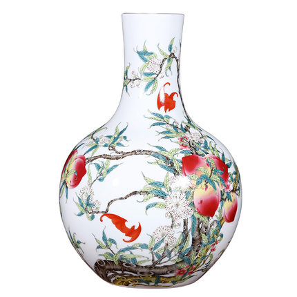 Compatible porzellan Jahrriesnge  for nine peach illustration vase cna1124 