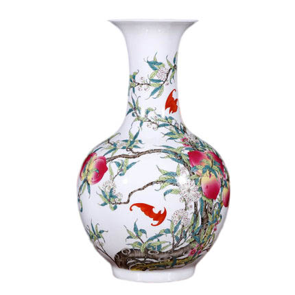 Compatible porzellan Jahrriesnge  for nine peach illustration vase cna1127 