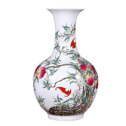 Compatible porzellan Jahrriesnge  for nine peach illustration vase cna1128 