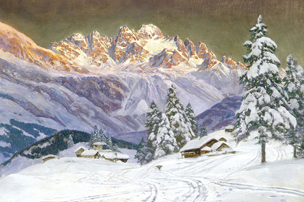 Compatible Landschaft JAHRRIESNGE  for winter-lpf01071 