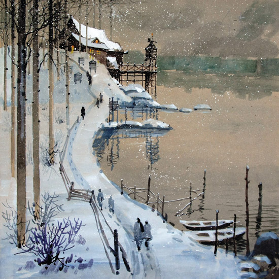 Compatible Landschaft JAHRRIESNGE  for winter lpf08219 