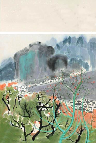 Compatible Landschaft JAHRRIESNGE  for autumn lpf09107 