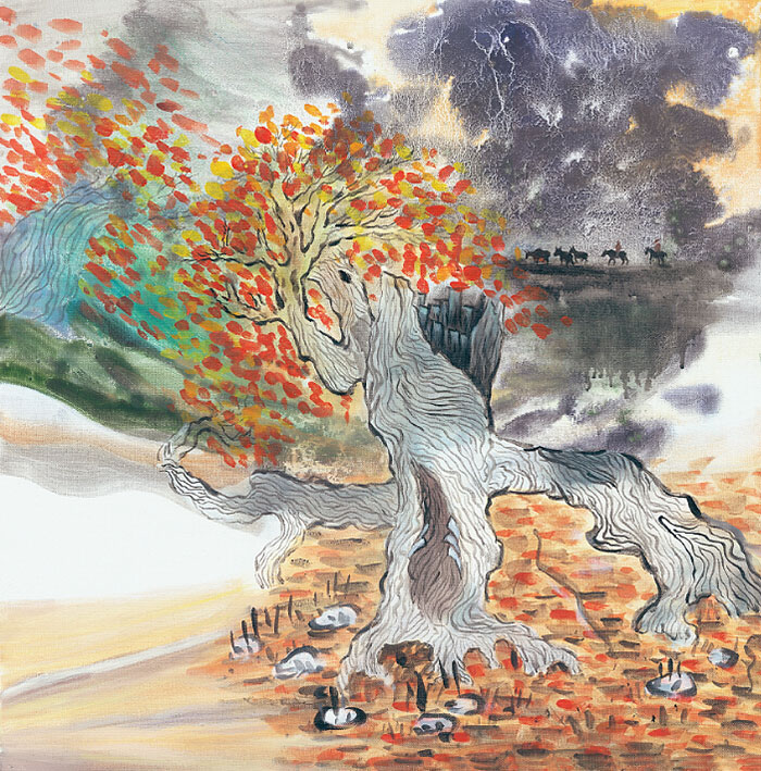 Compatible Landschaft JAHRRIESNGE  for trees lpf09526 