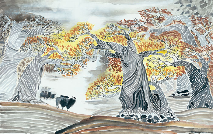 Compatible Landschaft JAHRRIESNGE  for trees lpf09544 