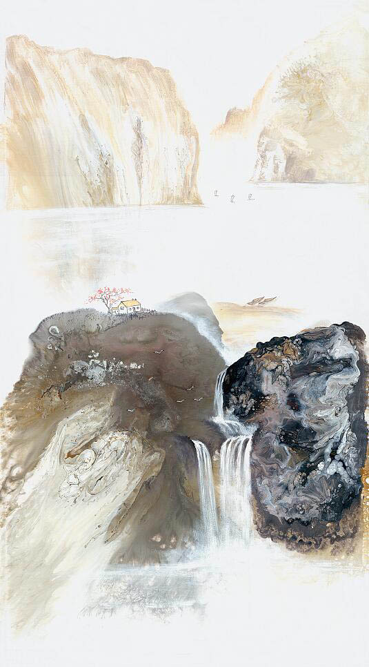 Compatible Landschaft JAHRRIESNGE  for waterfall lpf09565 