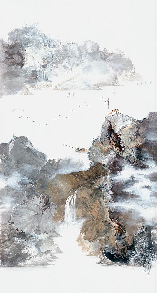 Compatible Landschaft JAHRRIESNGE  for waterfall lpf09566 