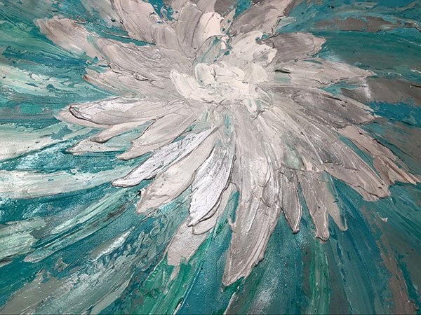 Compatible Ölgemälde JAHRRIESNGE  for flower-lpg0074 