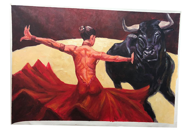 Compatible Ölgemälde JAHRRIESNGE  for beauty-ox-lpg0120 