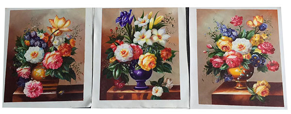 Compatible Ölgemälde JAHRRIESNGE  for flower-lpg0354 