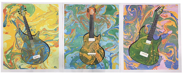 Compatible Ölgemälde JAHRRIESNGE  for guitar-lpg0419 