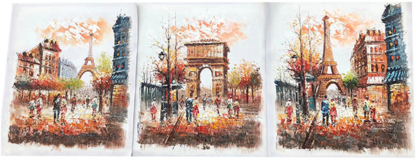 Compatible Landschaft JAHRRIESNGE  for Arc-de-Triomphe-and-Eiffel-Tower-lpg0787 