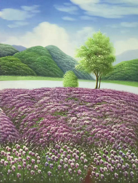 Compatible Landschaft JAHRRIESNGE  for river-tree-flower-lpg0794 