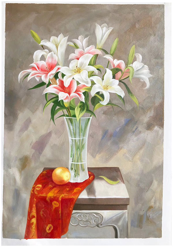 Compatible Stillleben Jahrriesnge  for lily-lpg0824 