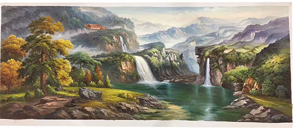 Compatible Landschaft JAHRRIESNGE  for waterfall-lpg1180 