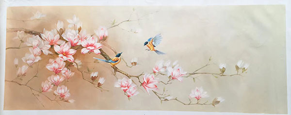 Compatible Blumen JAHRRIESNGE  for birds-sing-lpg1181 