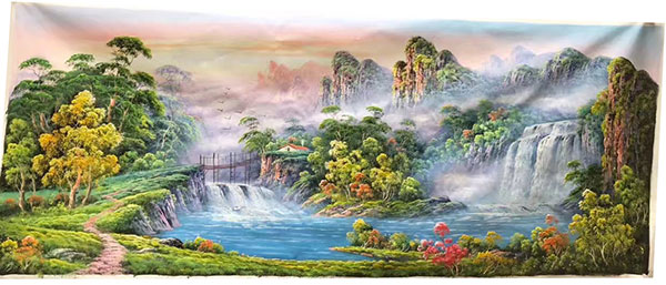 Compatible Landschaft JAHRRIESNGE  for waterfall-lpg1183 