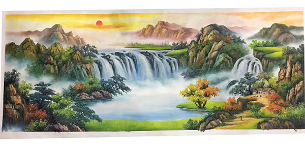 Compatible Landschaft JAHRRIESNGE  for waterfall-lpg1184 