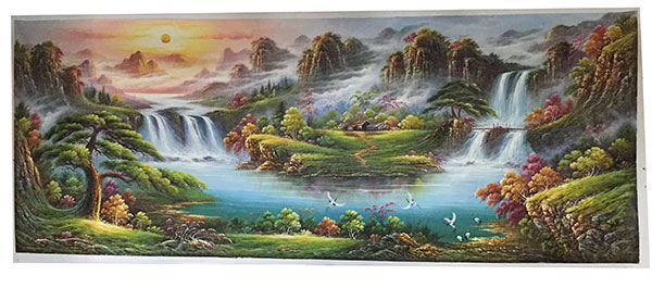 Compatible Landschaft JAHRRIESNGE  for waterfall-lpg1187 