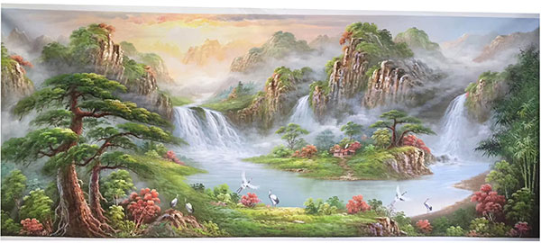 Compatible Landschaft JAHRRIESNGE  for waterfall-lpg1192 