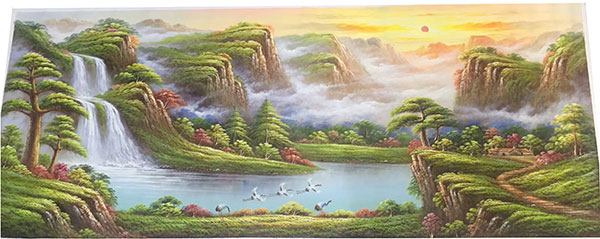 Compatible Landschaft JAHRRIESNGE  for waterfall-lpg1194 