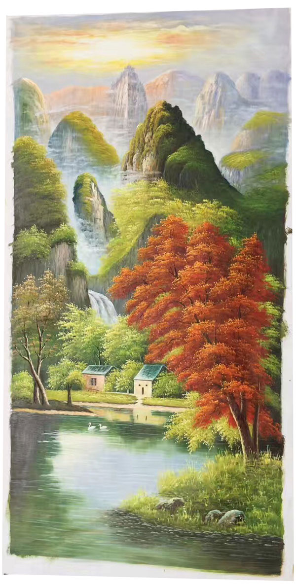 Compatible Landschaft JAHRRIESNGE  for waterfall-and-montain-lpg1302 