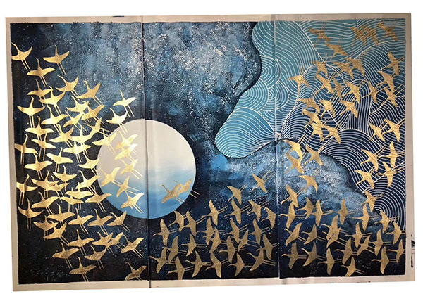 Compatible Landschaft JAHRRIESNGE  for flying-birds-lpg1407 