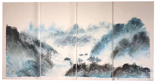 Compatible Landschaft JAHRRIESNGE  for montain-and-boat-lpg1444 