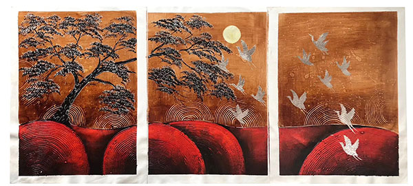 Compatible Landschaft JAHRRIESNGE  for mixed-birds-trees-lpg1459 