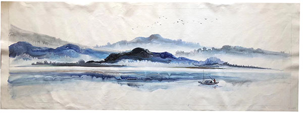 Compatible Landschaft JAHRRIESNGE  for montains-and-boat-lpg1462 