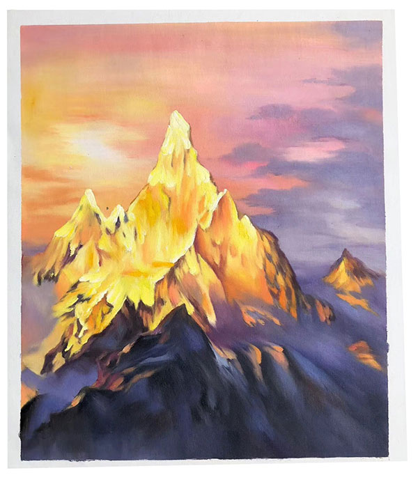 Compatible Landschaft JAHRRIESNGE  for snow-mountain-lpg1645 