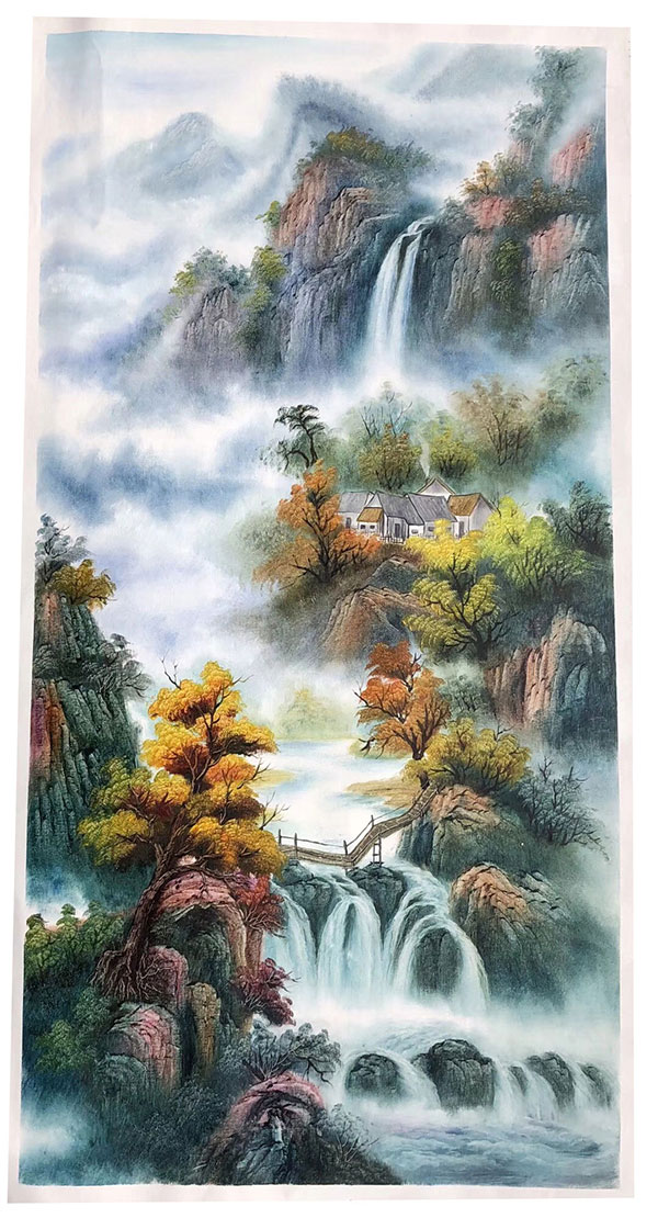 Compatible Landschaft JAHRRIESNGE  for waterfall-lpg1779 