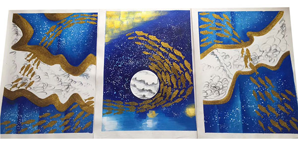 Compatible Tiere Jahrriesnge  for mixed fishes and moon lpg2692 